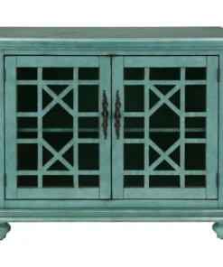 Martin Svensson Home Small Spaces TV Stand, Antique Teal
