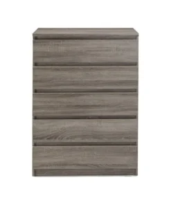 Tvilum Naia 5 Drawer Chest, Truffle