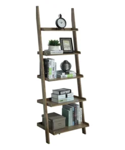 Convenience Concepts American Heritage Bookshelf Ladder- Natural Driftwood Wood