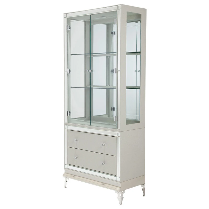 Michael Amini Aico Hollywood Loft Curio, Frost 9001605-104 1 Michael Amini Aico Hollywood Loft Curio, Frost 9001605-104