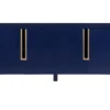 Meridian Furniture Florence Lacquer Sideboard/Buffet With Gold Finish, Navy