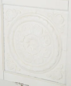 GDFStudio GDF Studio Aliana Shabby Painted Accent Cabinet, Distressed White/Brown -Palace-shop 4371e89f01e524b7 7434 w800 h800 b0 p0