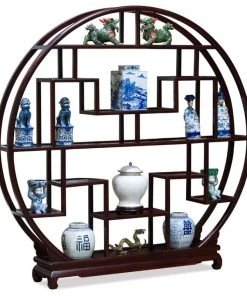 China Furniture And Arts Dark Cherry Grand Elmwood Asian Moon Curio Stand 7 China Furniture And Arts Dark Cherry Grand Elmwood Asian Moon Curio Stand -Palace-shop 43b166fd016de6de 4581 w800 h800 b1 p0