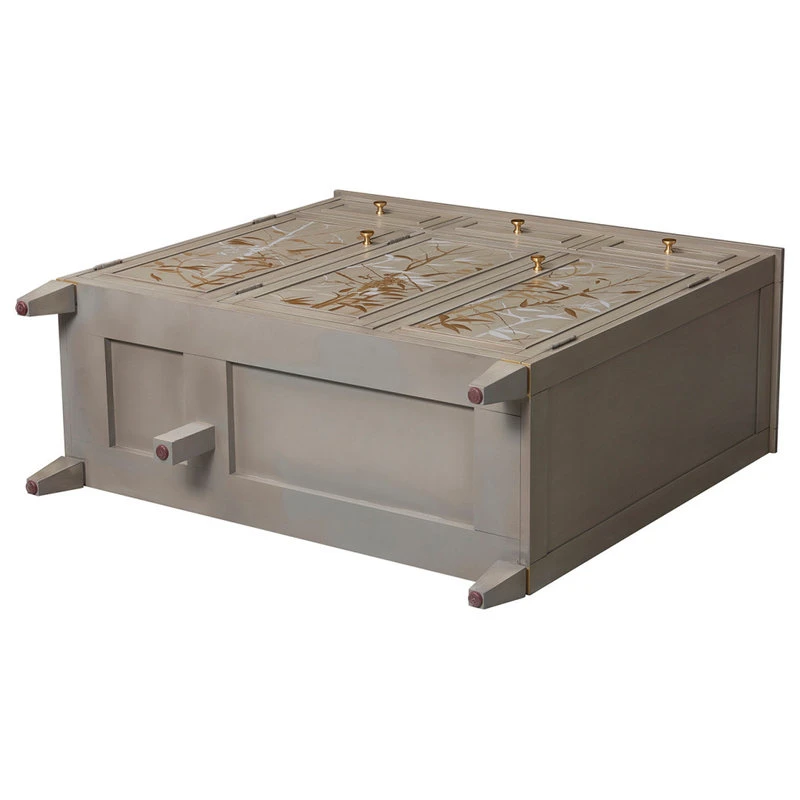 Jennifer Taylor Home Dauphin Handpainted Entryway Storage Cabinet, Gray Cashmere 6 Jennifer Taylor Home Dauphin Handpainted Entryway Storage Cabinet, Gray Cashmere - Image 6