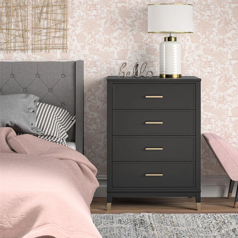 Brimfield & May Westerleigh 4-Drawer Dresser, Black 2 Brimfield & May Westerleigh 4-Drawer Dresser, Black - Image 2