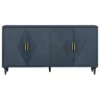 Crestview Collection Arvada 4 Door Sideboard, Blue