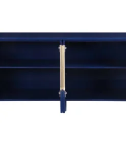 Meridian Furniture Florence Lacquer Sideboard/Buffet With Gold Finish, Navy -Palace-shop 4d11956b02740c81 6414 w800 h800 b0 p0