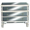 Brimfield & May Silver Wood Glam Cabinet, 32"x36"x16"