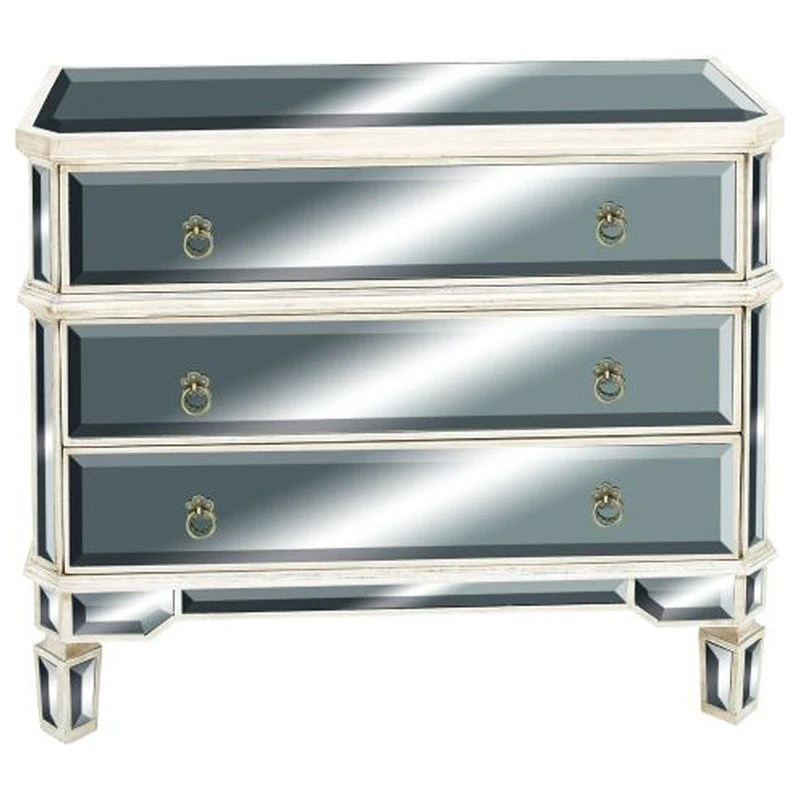 Brimfield & May Silver Wood Glam Cabinet, 32"x36"x16" 1 Brimfield & May Silver Wood Glam Cabinet, 32"x36"x16"