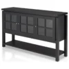 Furniture Of America E-Commerce By Enitial Lab Furniture Of America Tellun Contemporary Wood Multi-Storage Buffet In Black