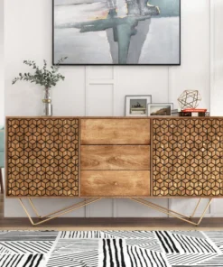 Gild Callerton 63" Wide Solid Wood Sideboard