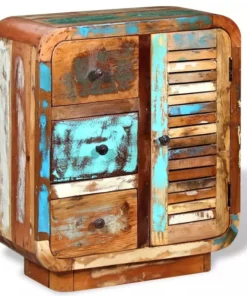 Vida XL International B.V. VidaXL Solid Reclaimed Wood Sideboard Antique Retro Highboard Console Cabinet