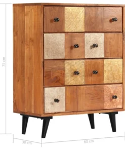Vida XL International B.V. VidaXL Solid Acacia Wood Chest Of Drawers Sturdy Sideboard Storage Cabinet -Palace-shop 4ea18f380ec74a56 8259 w800 h800 b1 p0