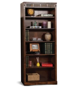 Sunny Designs, Inc. Sunny Designs Santa Fe 72" Traditional Wood Bookcase In Dark Chocolate