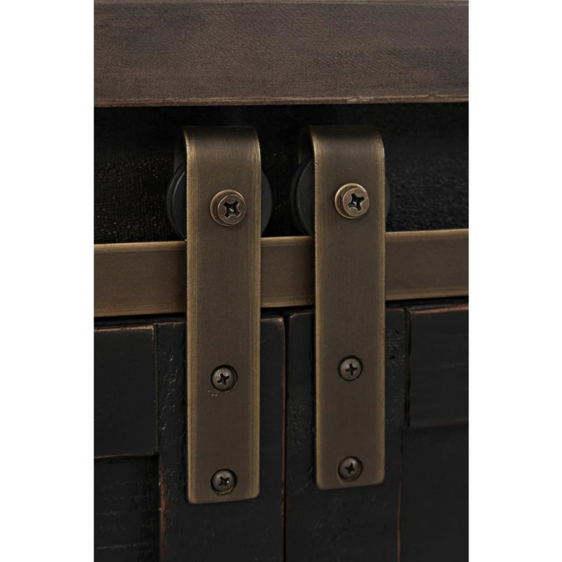 Jofran Madison County Hutch Server - Vintage Black 4 Jofran Madison County Hutch Server - Vintage Black - Image 4