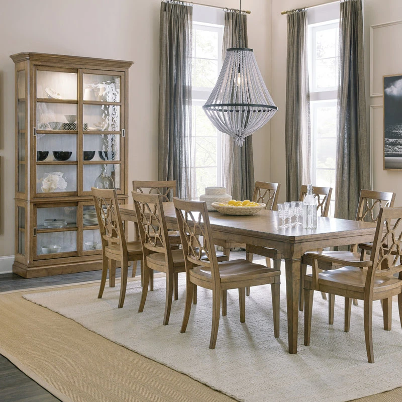 Hooker Furniture Montebello Sliding Door Display Cabinet, Carob Brown 6 Hooker Furniture Montebello Sliding Door Display Cabinet, Carob Brown - Image 6