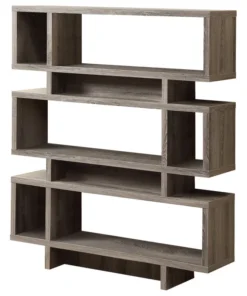 Monarch Contemporary Modern Laminate Bookshelf With Brown Finish I 3251