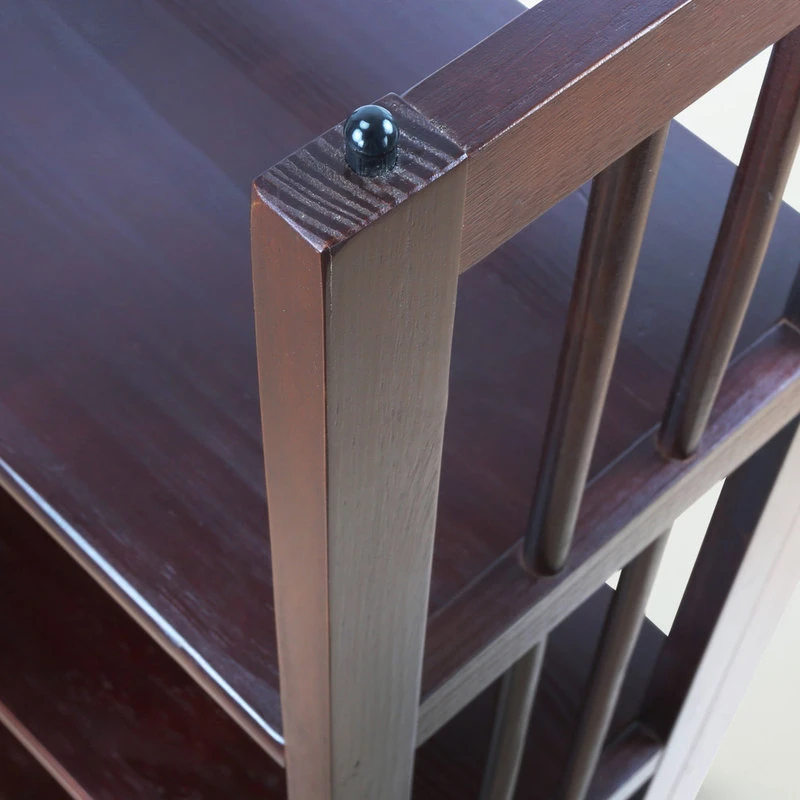 Casual Home 3 Shelf Folding Bookcase, Espresso, Large, 3 Shelf 7 Casual Home 3 Shelf Folding Bookcase, Espresso, Large, 3 Shelf - Image 7