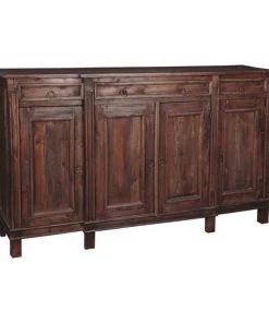 Sunset Trading Cottage Farmhouse Wood Sideboard In Raftwood Brown