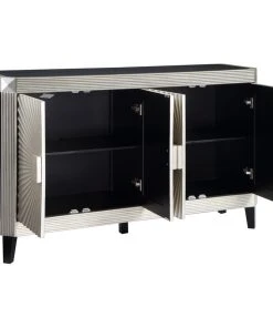 Coast To Coast Imports, LLC Coast To Coast Four Door Credenza With Rockwell Silver And Black Finish 60266 -Palace-shop 5631df420261d327 2046 w800 h800 b1 p0