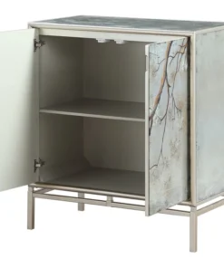 Coast To Coast Imports, LLC Silvermist Winter Forest 2-Door Cabinet -Palace-shop 599118f50cf98954 6239 w800 h800 b1 p0