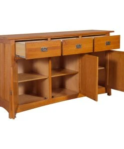 Crafters And Weavers Mission Quarter Sawn Oak 3-Door & 3-Drawer Sideboard, Michael's Cherry 7 Crafters And Weavers Mission Quarter Sawn Oak 3-Door & 3-Drawer Sideboard, Michael's Cherry -Palace-shop 5a71db880c3ebd4a 5413 w800 h800 b1 p0