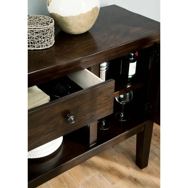 Ashley Furniture Industries Haddigan Dining Room Server, Casual Style, Dark Brown 5 Ashley Furniture Industries Haddigan Dining Room Server, Casual Style, Dark Brown - Image 5