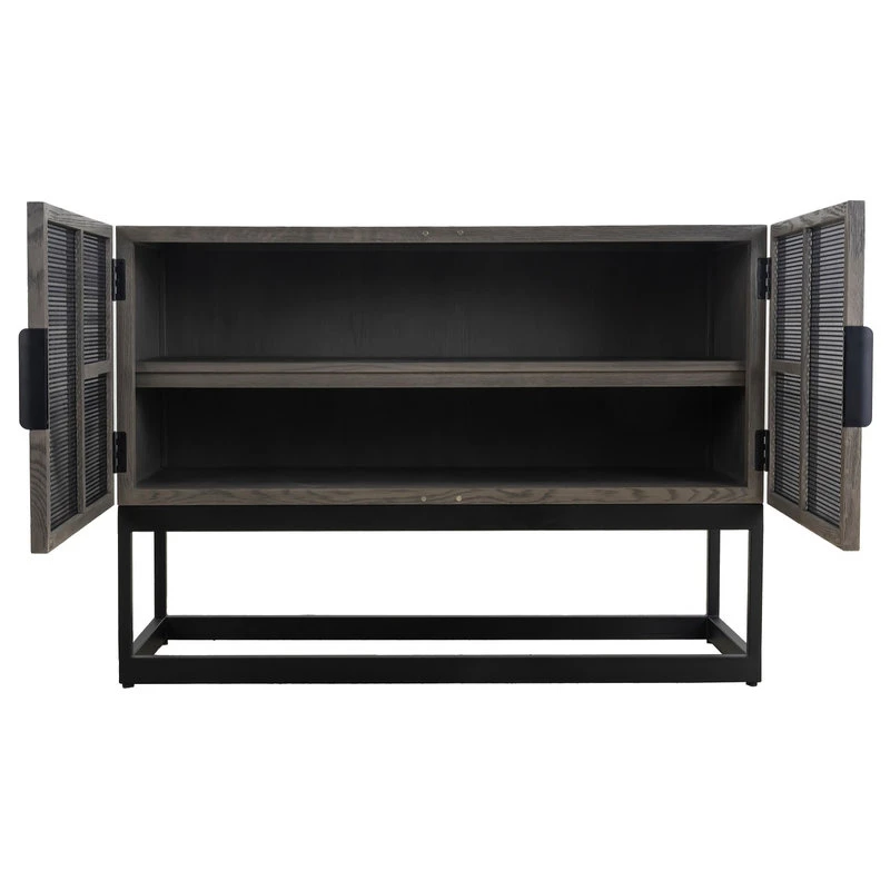 Mandalay Home Furnishings, Inc. Brisbane 2-Door Cabinet Gray Oak 5 Mandalay Home Furnishings, Inc. Brisbane 2-Door Cabinet Gray Oak - Image 5