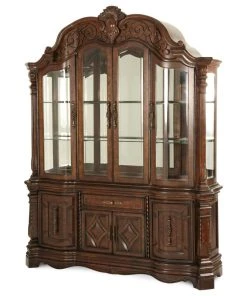 Michael Amini Windsor Court China And Buffet, Vintage Fruitwood