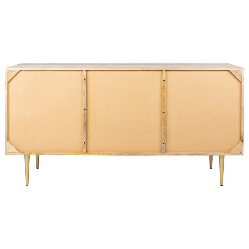 Safavieh Titan Inlayed Cement Sideboard, Natural/Brass 4 Safavieh Titan Inlayed Cement Sideboard, Natural/Brass - Image 4