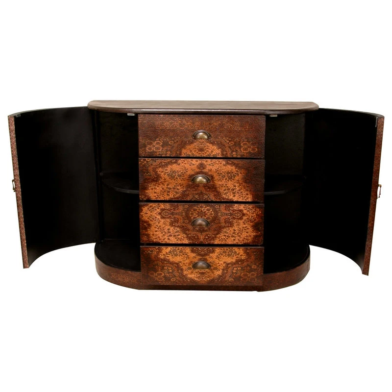 Oriental Furniture Olde-Worlde European Four Drawer Credenza 2 Oriental Furniture Olde-Worlde European Four Drawer Credenza - Image 2