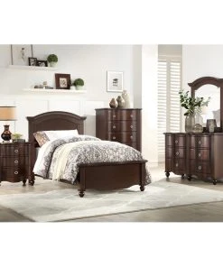 Domain Industries Inc. Lexicon Meghan 36" 5 Dovetail Drawers Traditional Wood Chest In Espresso -Palace-shop 5f6164840f86825b 6093 w800 h800 b0 p0