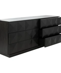 Safavieh Patty 6 Drawer Dresser, Black