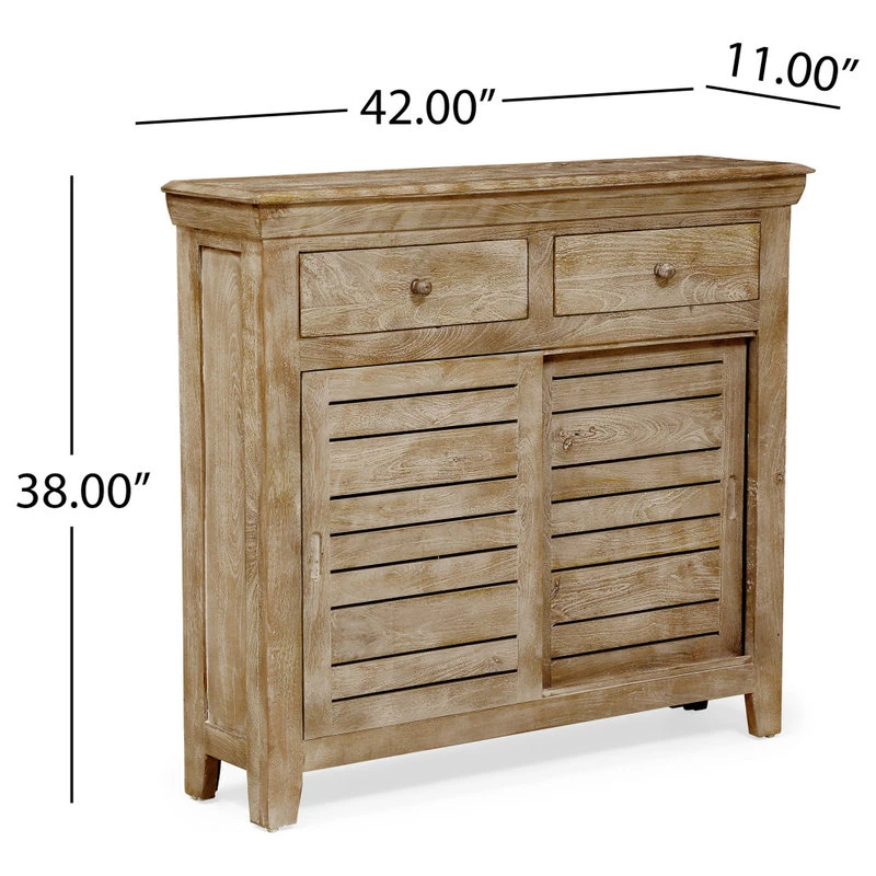 GDFStudio Gatsby Mango Wood Cabinet 3 GDFStudio Gatsby Mango Wood Cabinet - Image 3