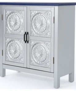 GDFStudio GDF Studio Aliana Shabby Painted Accent Cabinet, Silver/Navy Blue 16 GDFStudio GDF Studio Aliana Shabby Painted Accent Cabinet, Silver/Navy Blue -Palace-shop 633134c601e524d4 7440 w800 h800 b1 p0