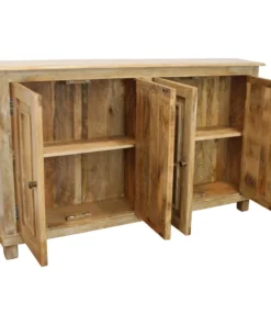 Moti Bayside Jensen 4-Door Solid Wood Sideboard, Distressed Natural Finish -Palace-shop 657154d9037bec1c 6104 w800 h800 b1 p0