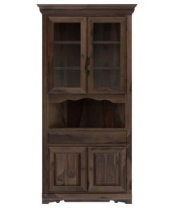 Sierra Living Concepts Inc Tiverton Rustic Solid Wood Glass Door Dining Corner Hutch -Palace-shop 67315e6b0df132f7 3393 w800 h800 b1 p0