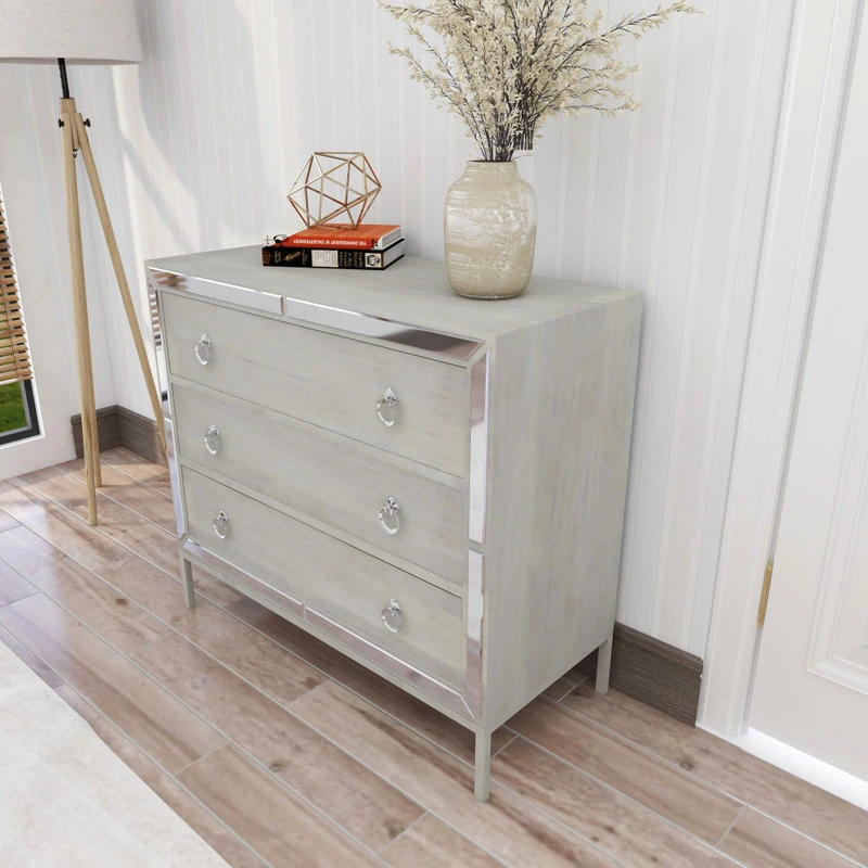 Brimfield & May Glam White Wood Chest 56690 9 Brimfield & May Glam White Wood Chest 56690 - Image 9