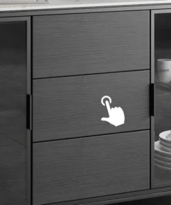 HOMARY 47" Black Sideboard Buffet Doors&Drawers Stone Top Modern Sideboard Cabinet 16 HOMARY 47" Black Sideboard Buffet Doors&Drawers Stone Top Modern Sideboard Cabinet -Palace-shop 6a41d98c00f6a5f4 9154 w800 h800 b0 p0