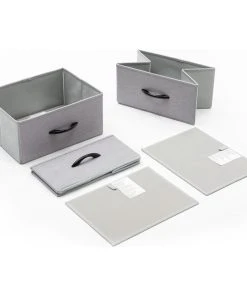 Duhome Elegant Lifestyle 6 Fabric Drawers Steel Frame Double Dresser, Grey -Palace-shop 6a719370006587d8 8572 w800 h800 b1 p0