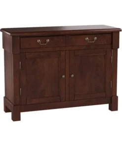 Decor Love Traditional Sideboard, Mahogany Wood Construction With Plenty Storage Space