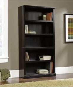 Sauder Select 5 Shelf Bookcase In Estate Black