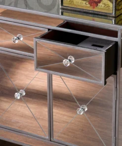 SEI Furniture Mirage Mirrored Cabinet - Natural -Palace-shop 6d91fe1901573088 6798 w800 h800 b0 p0