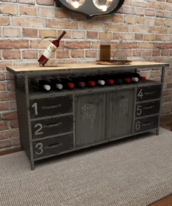 Brimfield & May Industrial Gray Metal Buffet 55484 -Palace-shop 6ea1177a01830716 6798 w800 h800 b0 p0