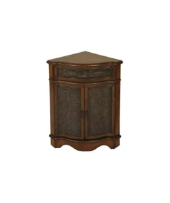 Welcome Home Accents Walnut Corner Cabinet