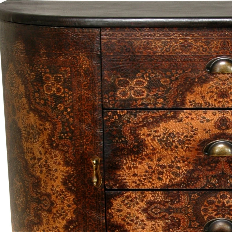 Oriental Furniture Olde-Worlde European Four Drawer Credenza 3 Oriental Furniture Olde-Worlde European Four Drawer Credenza - Image 3