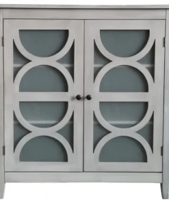 Pilaster Designs Pasco 2 Door Entryway Accent Display Cabinet With Storage Shelves & Glass Doors -Palace-shop 7051c35a0e28cc85 6861 w800 h800 b1 p0