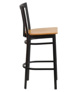 Flash Furniture HERCULES Black School House Back Metal Restaurant Barstool, Natural Wood Seat 7 Flash Furniture HERCULES Black School House Back Metal Restaurant Barstool, Natural Wood Seat -Palace-shop 706190610e8780d1 0172 w800 h800 b1 p0