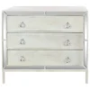 Brimfield & May Glam White Wood Chest 56690