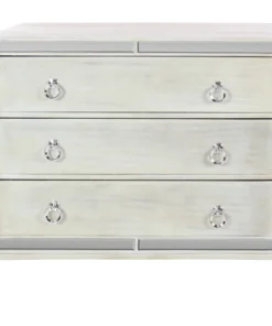 Brimfield & May Glam White Wood Chest 56690